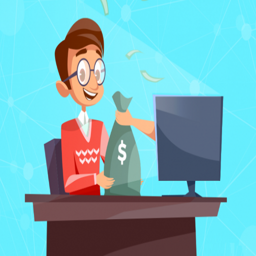 Make online money icon