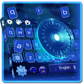 Blue Tech Keyboard Theme icon