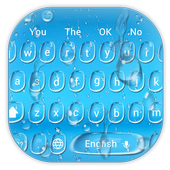 Blue Water Drop Keyboard icon