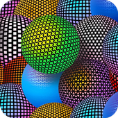 HD 3D Ball Wallpaper أيقونة