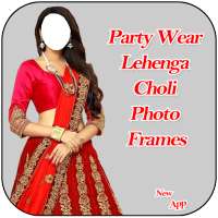 Party Wear Lehenga Choli Photo Frames