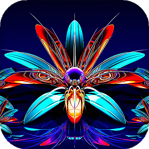 Glowing Flowers Live Wallpaper (Backgrounds) icon