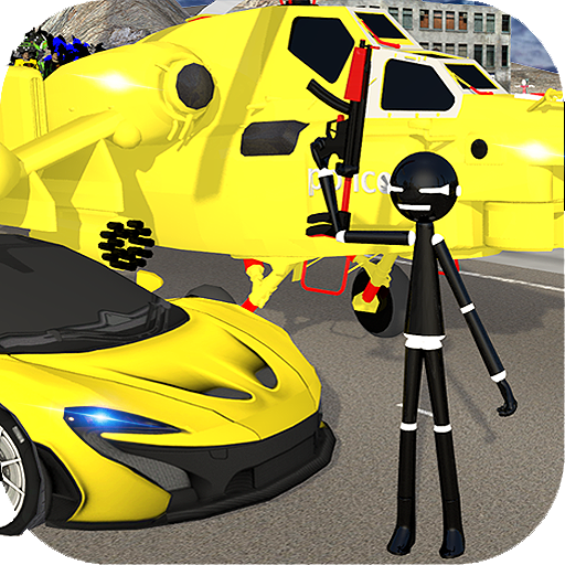 Stickman Street Fighter:Miami City Crime Simulator icon