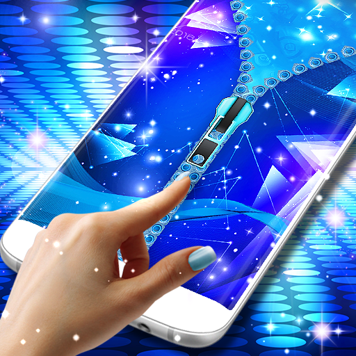 Best blue zip locker icon