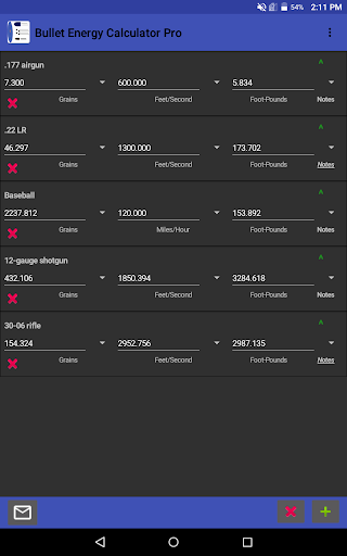 Bullet Energy Calculator Pro screenshot 10