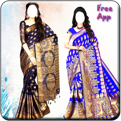 Women Pattu Saree Photo Maker icon