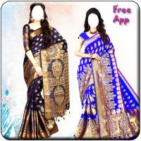 Women Pattu Saree Photo Maker