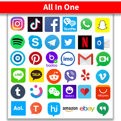 All social media apps 2023 icon