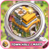 New COC base for town hall 7 आइकन