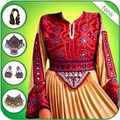 Afghan Girls Suit Photo Editor-Afghan Jewellery