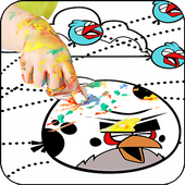 Kids Coloring Book For Angry Birds icon