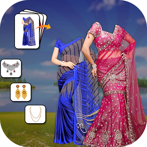 Woman Fancy Saree Photo Suit Editor icon