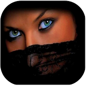 The veil hijab in Islam icon