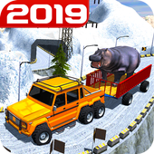 Animal Safari 6X6 Transport Truck Driving icon