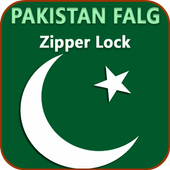 Pakistani Flag Zipper lock icon