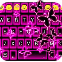 Neon Butterflies Keyboard on 9Apps