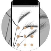 Abstract theme high key grass space icon