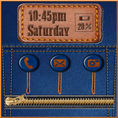Jeans Zipper Lock Screen icon