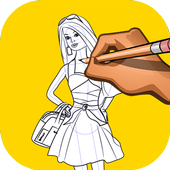How to Draw Barbi icon