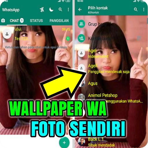 Cara Ubah Wallpaper WA Foto MU icon