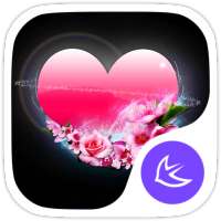 Pink Heart-APUS Launcher tema on 9Apps