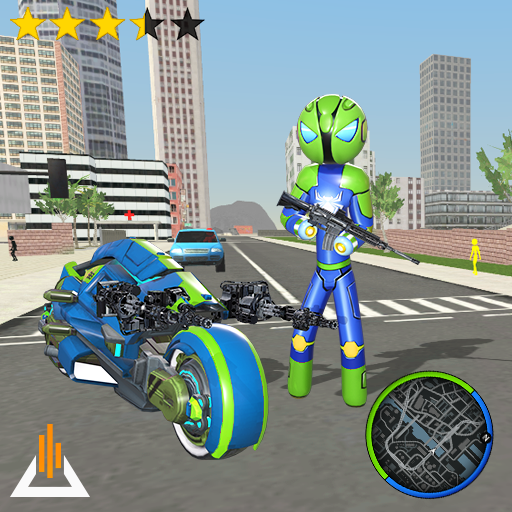 Robot Stickman Spider Rope Hero Bike Transformer icon