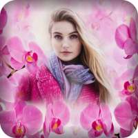 Pink Flower Overlay Effect : photo edit :dp status on 9Apps