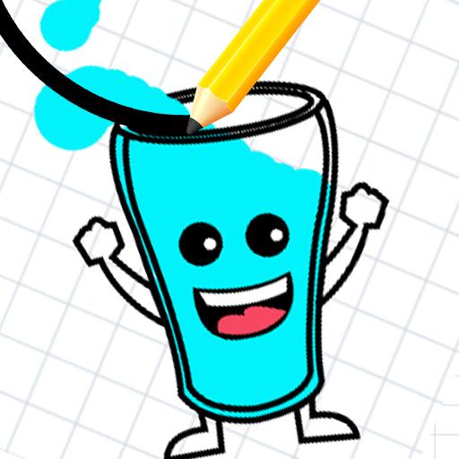 Fill Water - Draw Lines icon