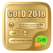 (FREE) GO SMS GOLD 2018 THEME icon