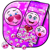 Cute Glitter Emoji Gravity Theme icon