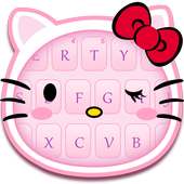 Pink kitty keyboard