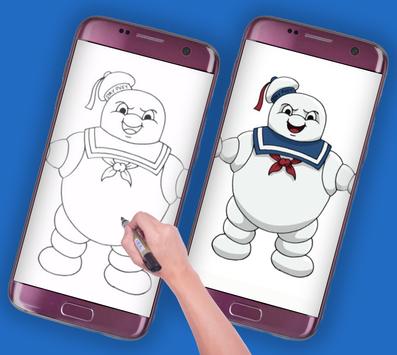 how to draw cute ghostbusters screenshot 3