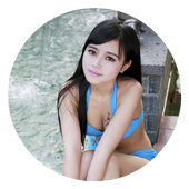 Hot Beach Bikini Girl Wallpaper icon