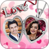 Love Locket Photo Frame : Couple Photo Frame icon