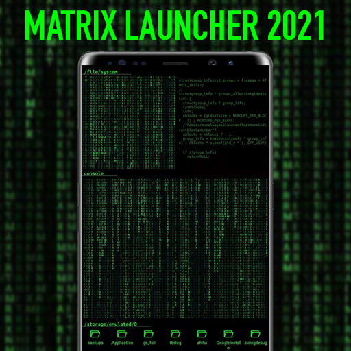 Matrix Launcher - Iris Hacker Themes icon