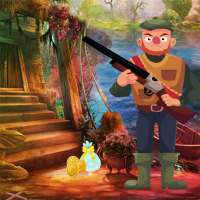 Funny Hunter Rescue Best Escape Game-273