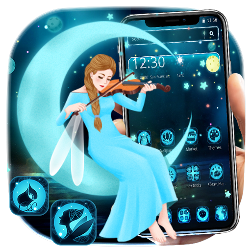 Beauty Moon Night Girl Theme🌙 icon