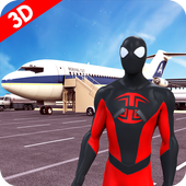 City Airport Flying Spider Hero Flights 3D icon