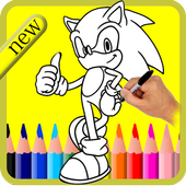 coloring game for sonic icon