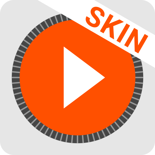 MusiX Material Light Orange Skin for music player icon