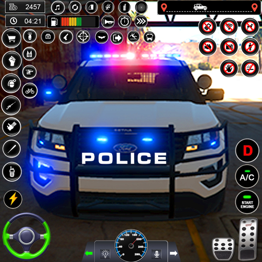 US Police Games Car Games 3D icon