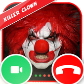 Scary Killer Clown Fake Call icon
