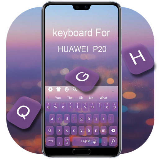 Purple Keyboard  For Huawei  P20 icon