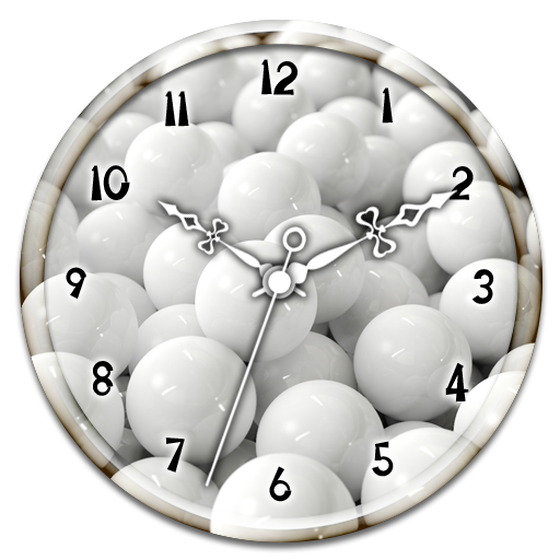 White Clock Live Wallpaper icon