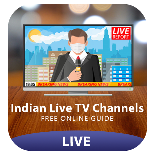 Indian Live TV Channels Free Online Guide icon