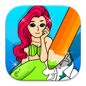 Mermaids Coloring Games icon