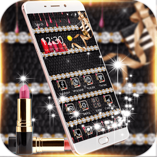 lipsticks theme elegant lady icon