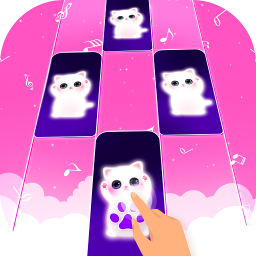 Dễ thương mèo Magic Tiles Piano - Trò chơi âm nhạc icon