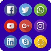 All social media and social networks in one app icon