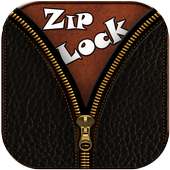 Black Leather Zipper Lock icon
